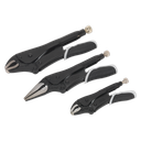 Sealey Premier Black Quick Release Locking Pliers Set 3pc