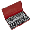 Sealey Premier Metric/Imperial/Whitworth Socket Set 3/8" & 1/2"S