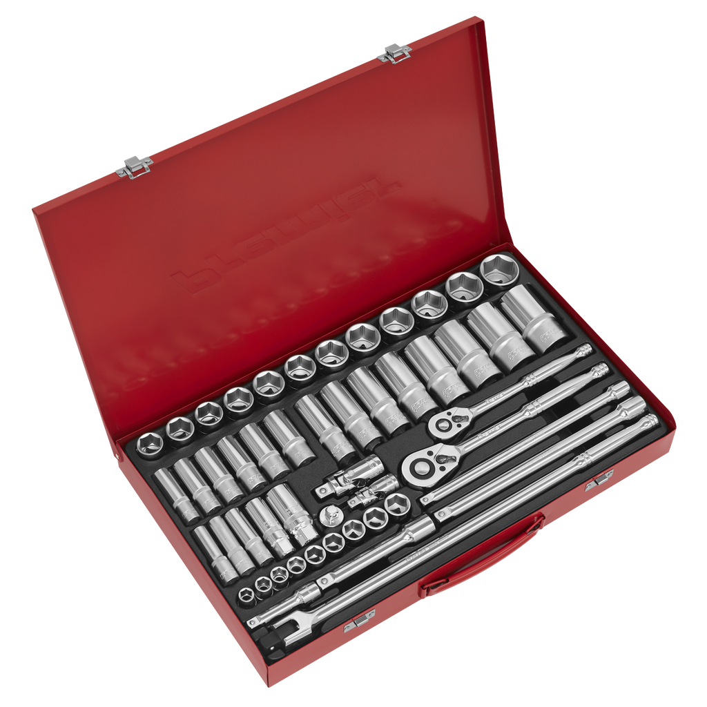 Sealey Premier Socket Set 3/8" & 1/2"Sq Drive 50pc
