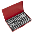 Sealey Premier Socket Set 3/8" & 1/2"Sq Drive 50pc