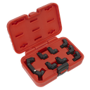 Sealey Injector Pipe Socket Set 3/8"Sq Drive 9pc