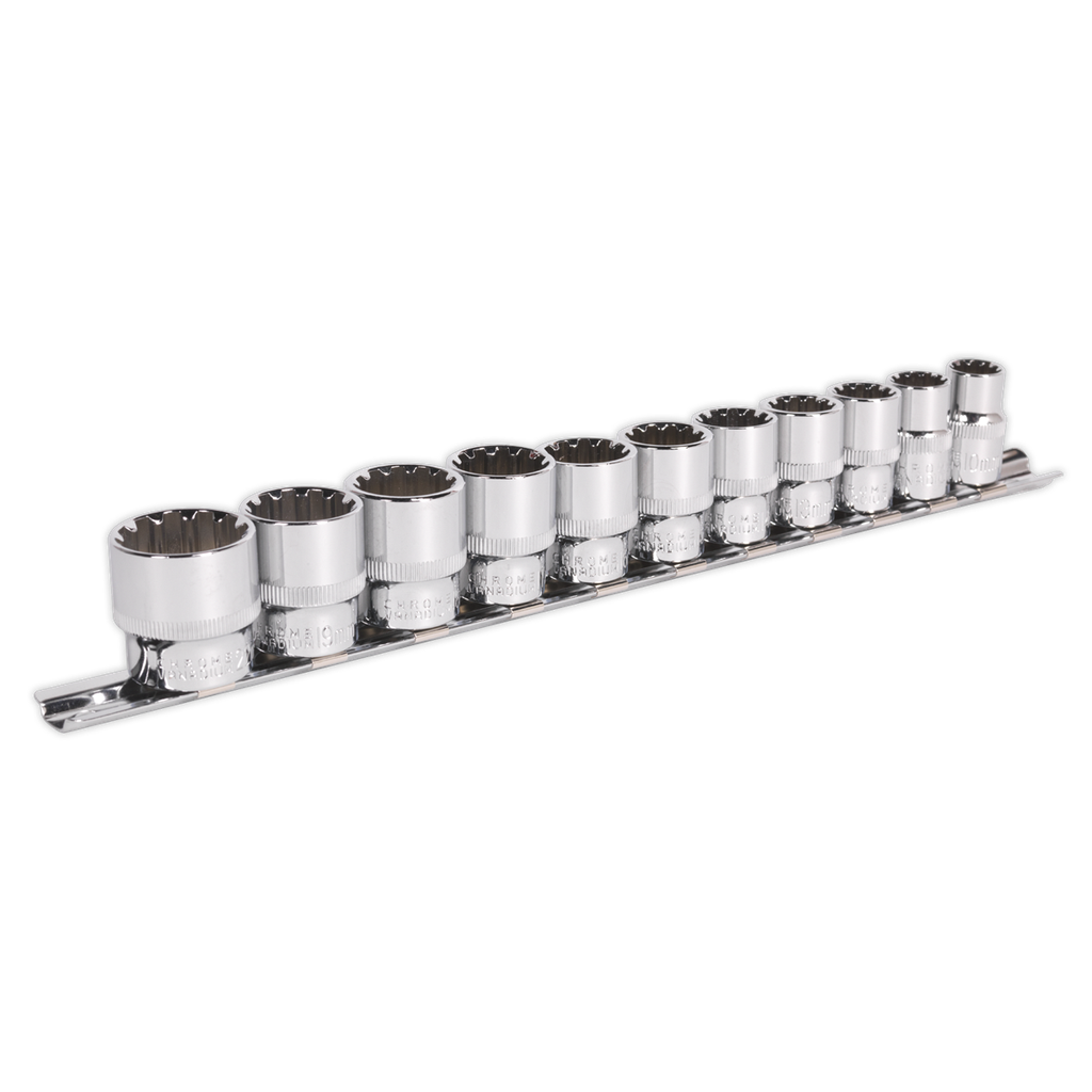 Sealey Premier Total Drive® Socket Set 3/8"Sq Drive 11pc