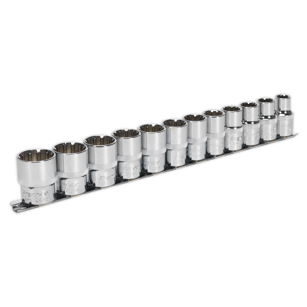 Sealey Premier Socket Set 1/2"Sq Drive12pc