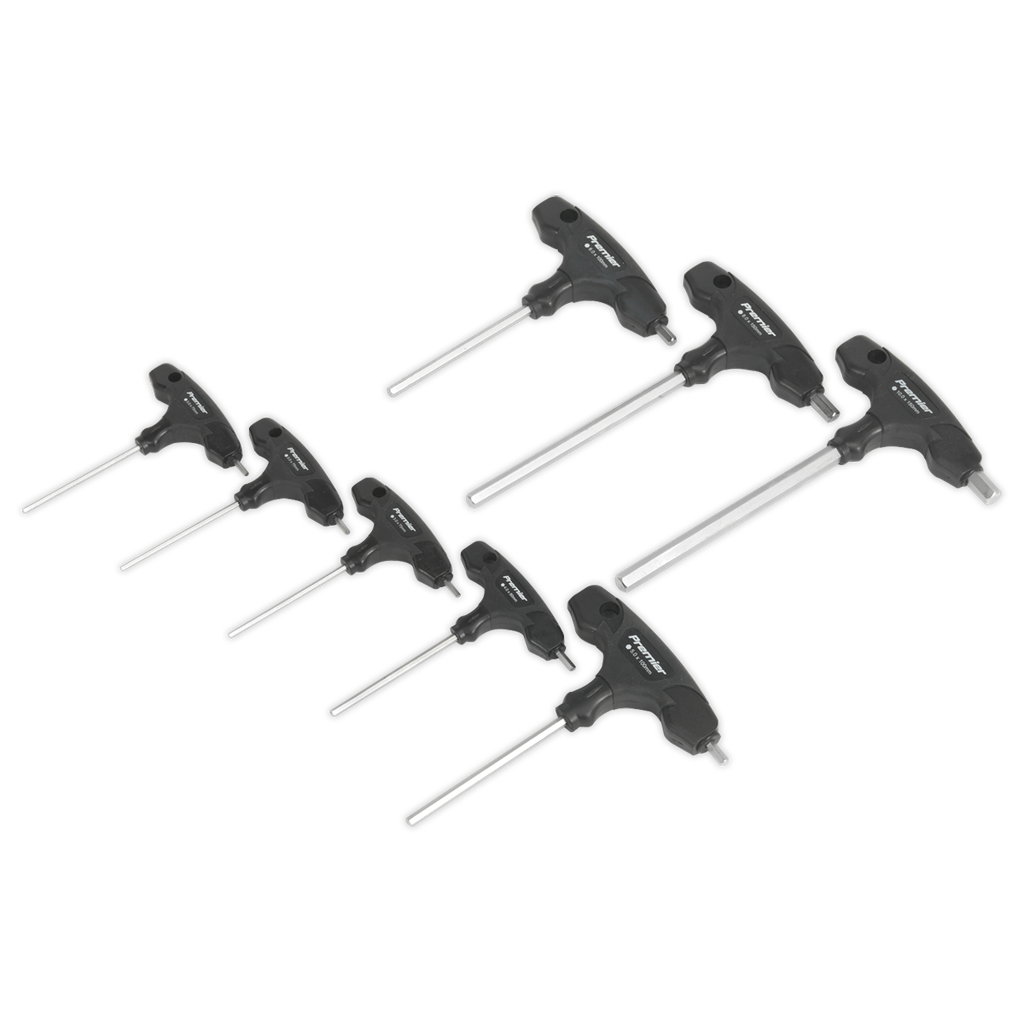 Sealey Premier T-Handle Hex Key Set 8pc