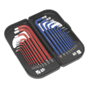 Sealey Premier Long Anti-Slip TRX-Star* & Ball-End Hex Key Set 1