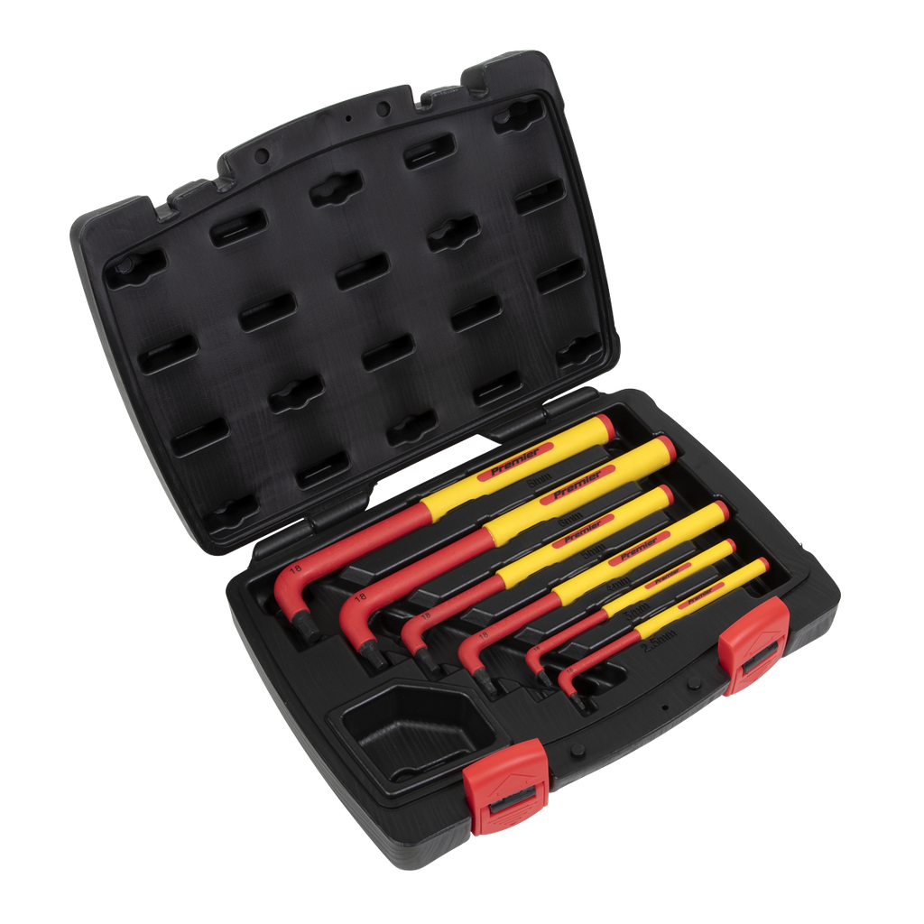 Sealey Premier Extra-Long Hex Key Set 6pc - VDE Approved