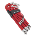 Sealey Premier Jumbo Anti-Slip Ball-End Hex Key Set 13pc