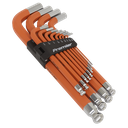 Sealey Premier Imperial Jumbo Anti-Slip Ball-End Hex Key Set 13p