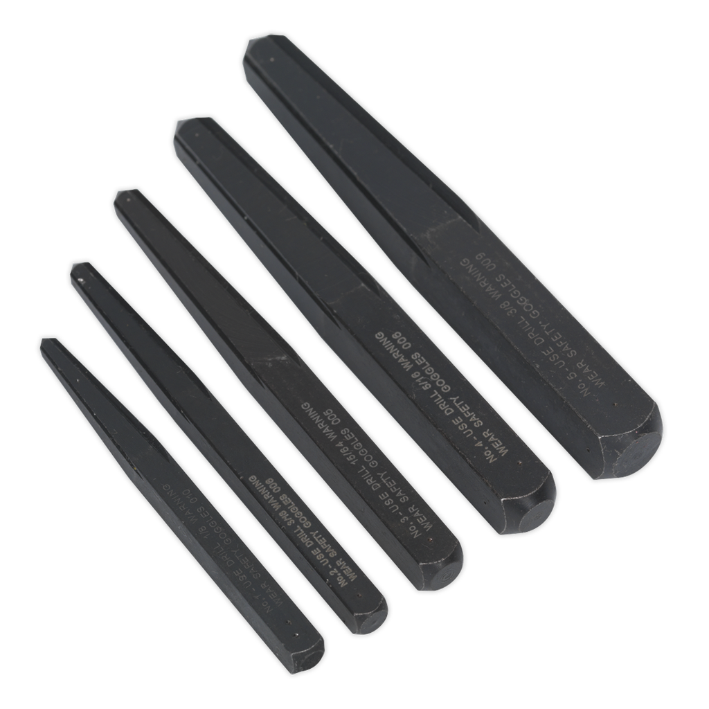 Sealey Square Type Screw Extractor Set 5pc