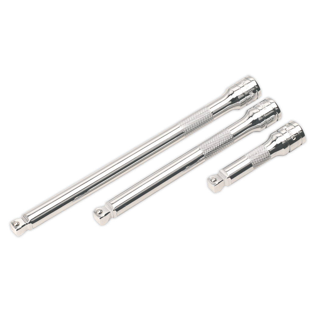 Sealey Premier Wobble/Rigid Extension Bar Set 3/8"Sq Drive 3pc