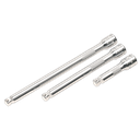 Sealey Premier Wobble/Rigid Extension Bar Set 3/8"Sq Drive 3pc