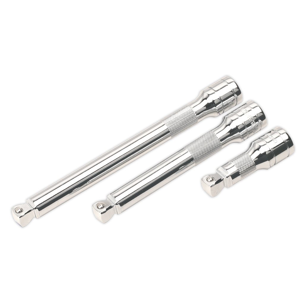 Sealey Premier Wobble/Rigid Extension Bar Set 1/2"Sq Drive 3pc