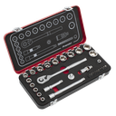 Sealey Premier Platinum Socket Set 3/8"Sq Drive 31pc