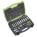 Sealey Premier Socket Set 3/8"Sq Drive 34pc