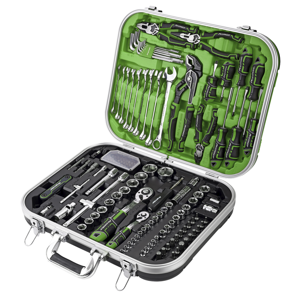 Sealey Premier Mechanic's Tool Kit 144pc - Hi-Vis Green