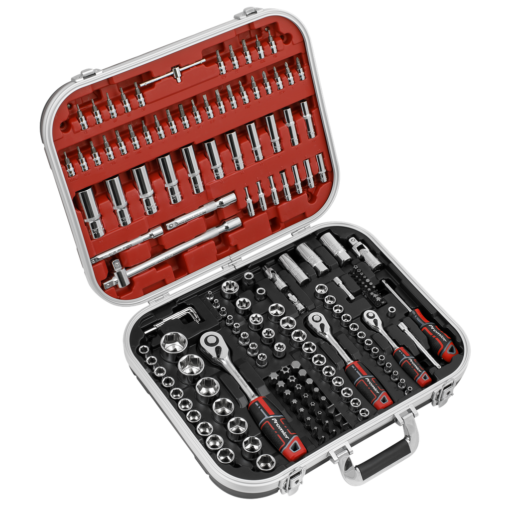 Premier Socket Set 1/4", 3/8" & 1/2"Sq Drive 172pc