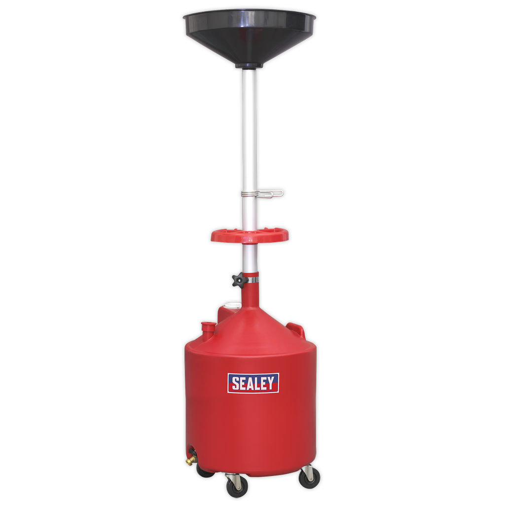 Sealey Gravity Discharge Mobile Oil Drainer 80L