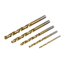 Left-Hand Spiral Drill Bit Set 5pc