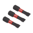 Sealey Premier Slotted Impact Power Tool Bits 5.5 x 25mm 3pc