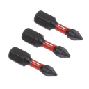 Sealey Premier Phillips Impact Power Tool Bits #1 x 25mm 3pc