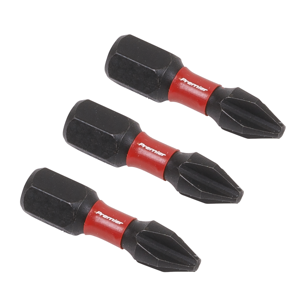 Premier Phillips Impact Power Tool Bits #2 x 25mm 3pc