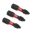 Sealey Premier Phillips Impact Power Tool Bits #2 x 25mm 3pc