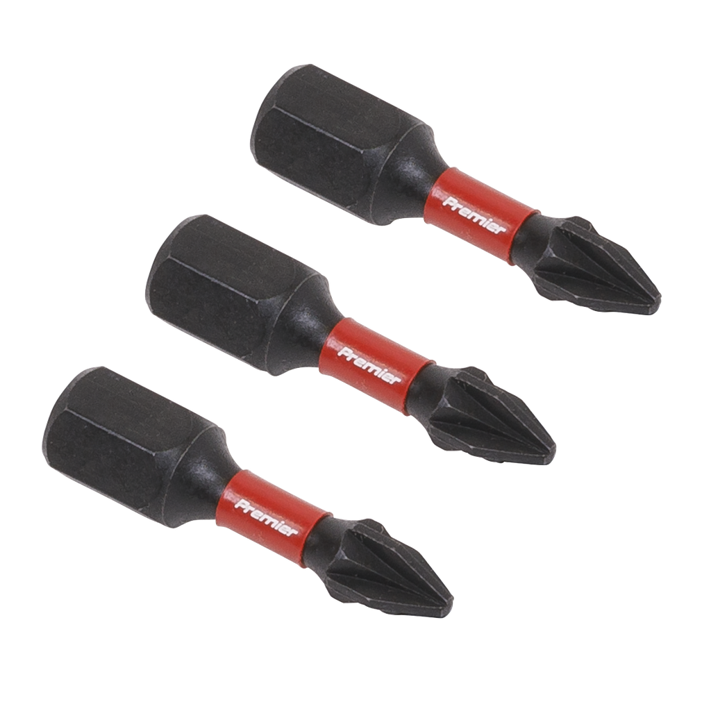 Premier Pozi Impact Power Tool Bits #1 x 25mm 3pc