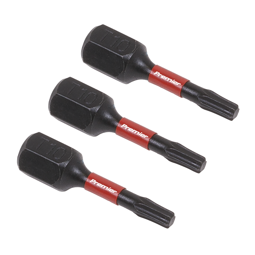 Sealey Premier TRX-Star* Impact Power Tool Bits T10 x 25mm 3pc