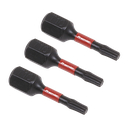 Sealey Premier TRX-Star* Impact Power Tool Bits T10 x 25mm 3pc