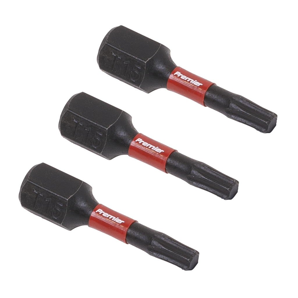 Sealey Premier TRX-Star* Impact Power Tool Bits T15 x 25mm 3pc