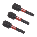 Sealey Premier TRX-Star* Impact Power Tool Bits T15 x 25mm 3pc