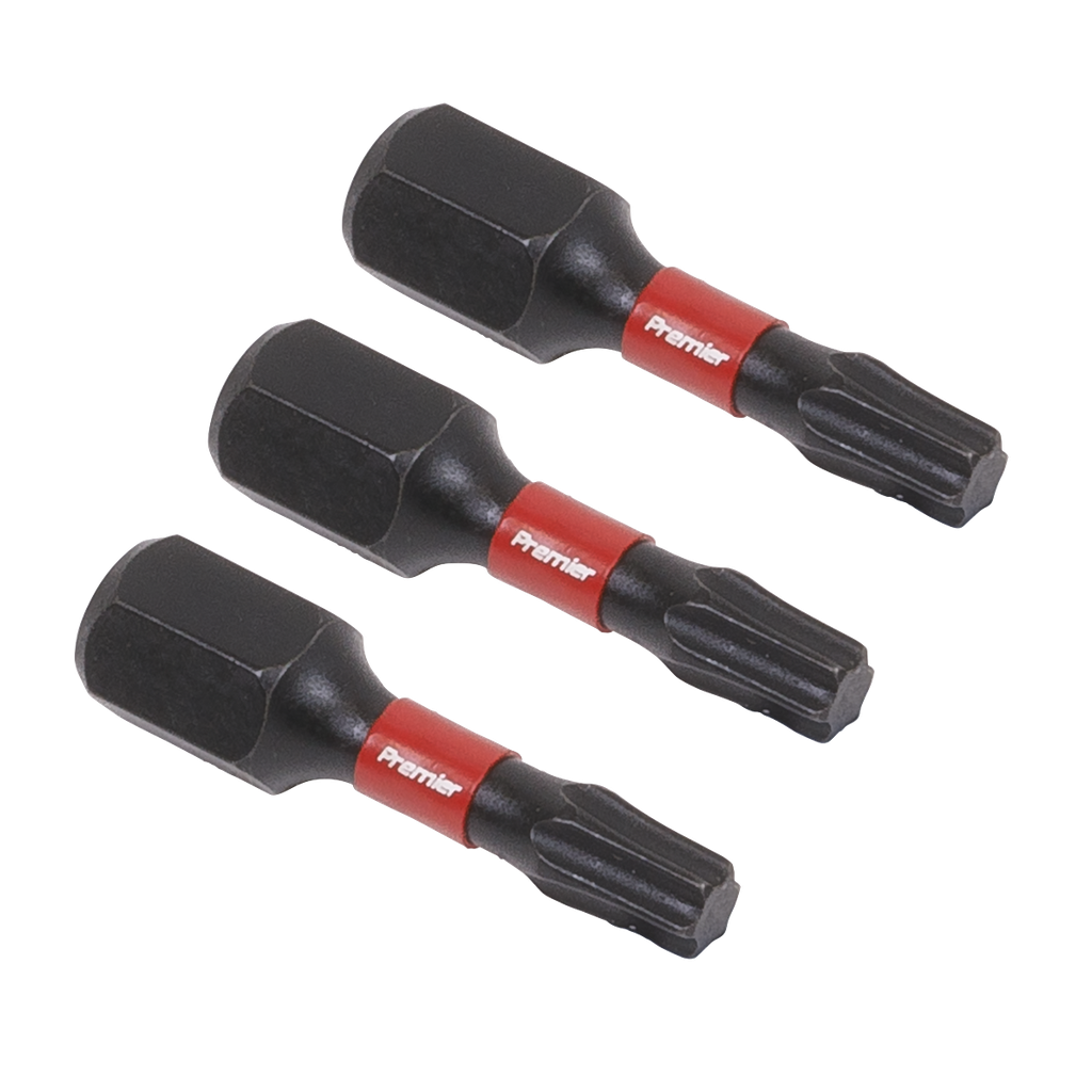 Sealey Premier TRX-Star* Impact Power Tool Bits T20 x 25mm 3pc