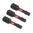 Sealey Premier TRX-Star* Impact Power Tool Bits T20 x 25mm 3pc