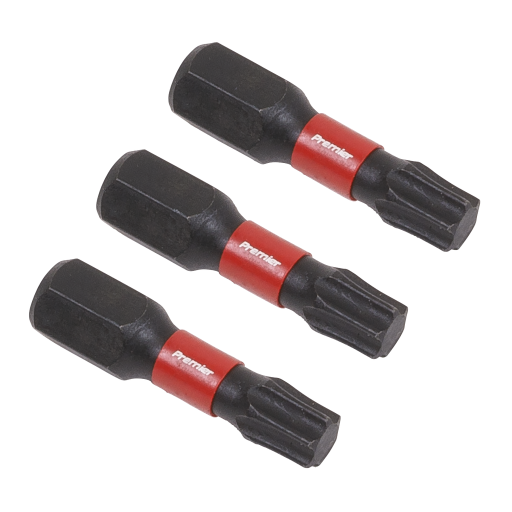 Sealey Premier TRX-Star* Impact Power Tool Bits T27 x 25mm 3pc