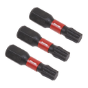 Sealey Premier TRX-Star* Impact Power Tool Bits T27 x 25mm 3pc