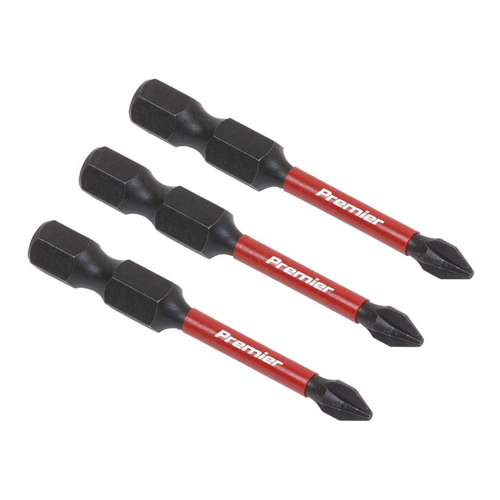 Premier Phillips Impact Power Tool Bits #1 x 50mm 3pc
