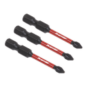 Premier Phillips Impact Power Tool Bits #1 x 50mm 3pc