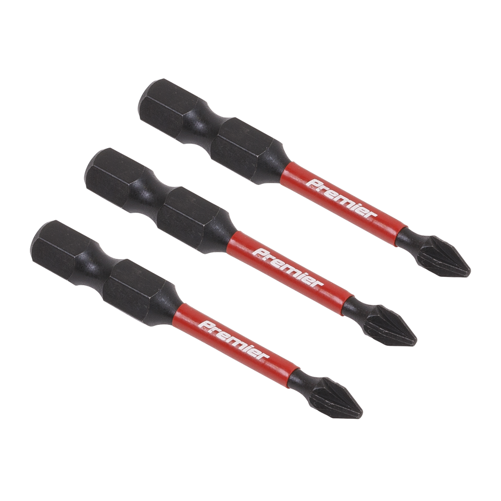 Premier Pozi Impact Power Tool Bits #1 x 50mm 3pc
