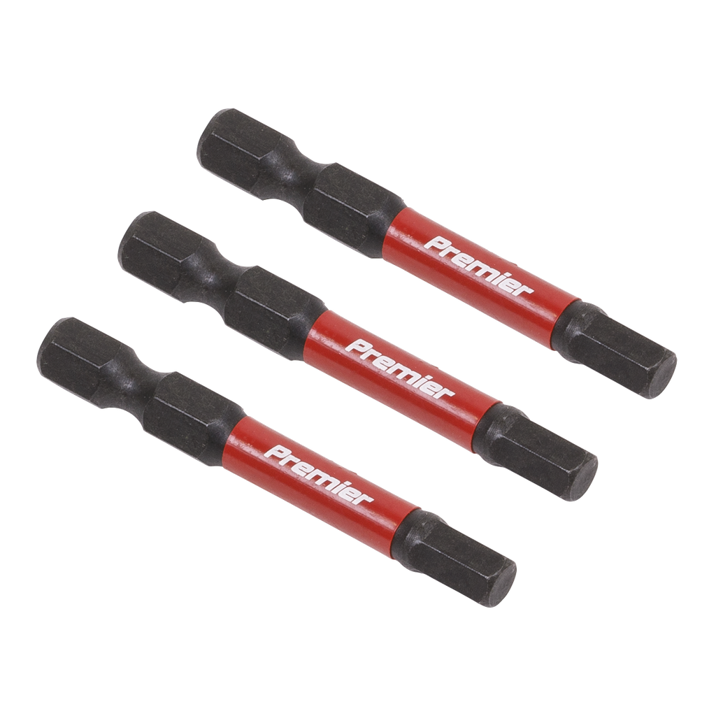 Premier Hex Impact Power Tool Bits 5 x 50mm 3pc