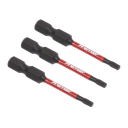 Sealey Premier TRX-Star* Impact Power Tool Bits T10 x 50mm 3pc
