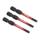 Sealey Premier TRX-Star* Impact Power Tool Bits T20 x 50mm 3pc
