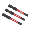 Sealey Premier TRX-Star* Impact Power Tool Bits T27 x 50mm 3pc