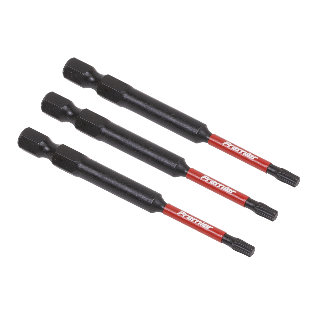 Sealey Premier TRX-Star* Impact Power Tool Bits T15 x 75mm 3pc