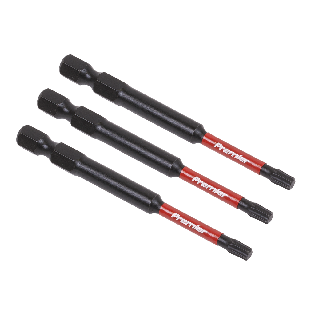 Sealey Premier TRX-Star* Impact Power Tool Bits T20 x 75mm 3pc