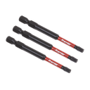 Sealey Premier TRX-Star* Impact Power Tool Bits T25 x 75mm 3pc