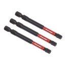 Sealey Premier TRX-Star* Impact Power Tool Bits T30 x 75mm 3pc