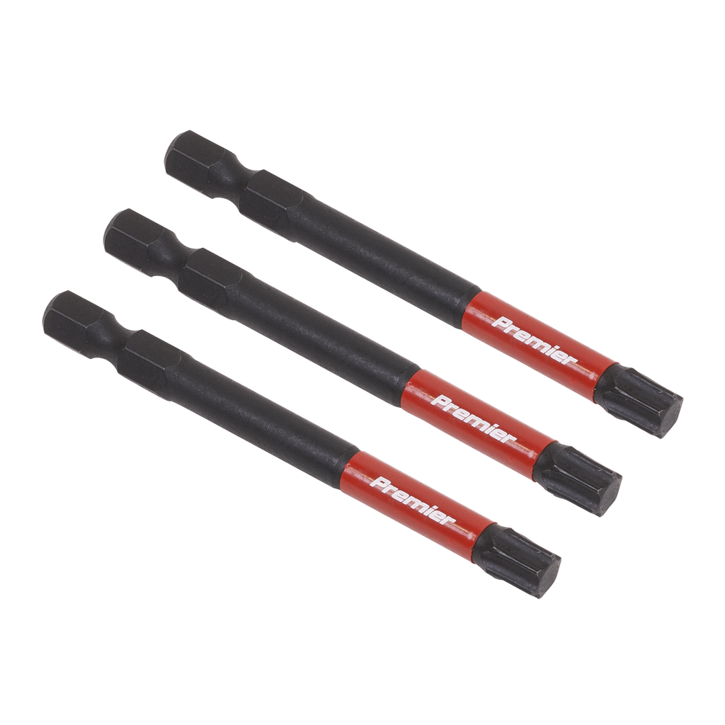 Sealey Premier TRX-Star* Impact Power Tool Bits T40 x 75mm 3pc