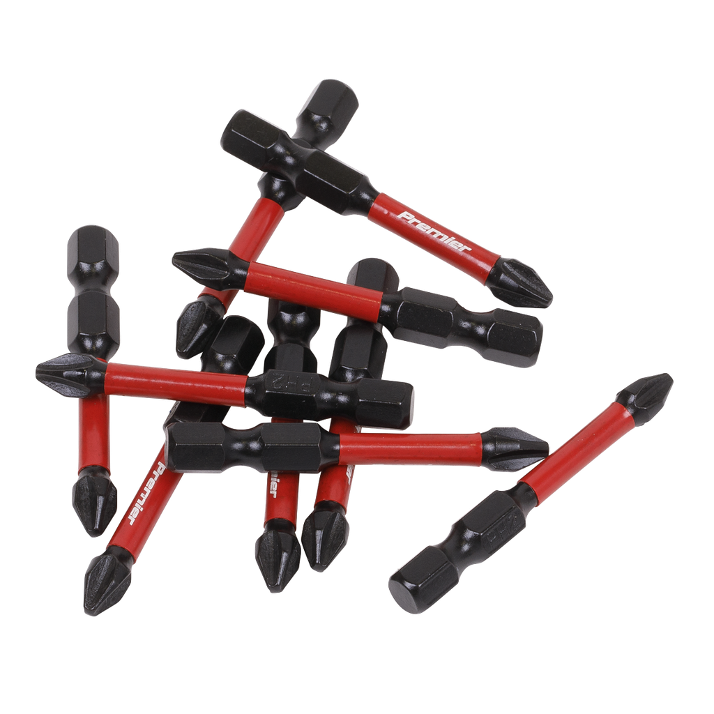 Sealey Premier Phillips Impact Power Tool Bits #2 x 50mm 10pc