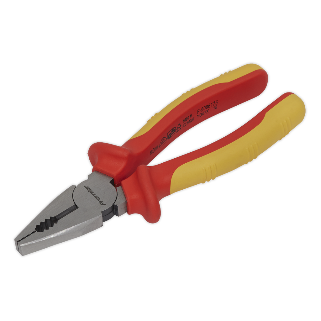 Sealey Premier Combination Pliers 175mm - VDE Approved