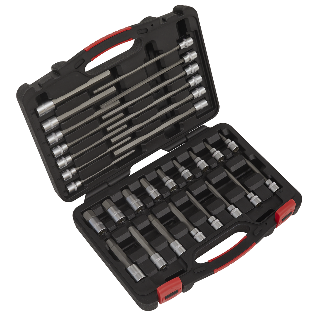 Sealey Premier Platinum Hex Socket Bit Set 3/8"Sq Drive 30pc